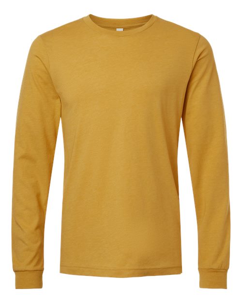 BELLA + CANVAS 3501CVC Heather Mustard — front
