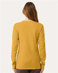 BELLA + CANVAS 3501CVC Heather Mustard — on model back