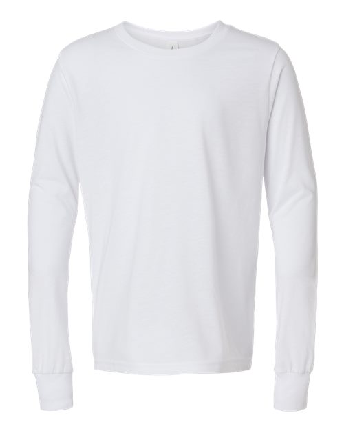 BELLA + CANVAS 3513Y Solid White Triblend — front