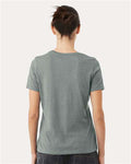 BELLA + CANVAS 6400CVC Heather Blue Storm — on model back
