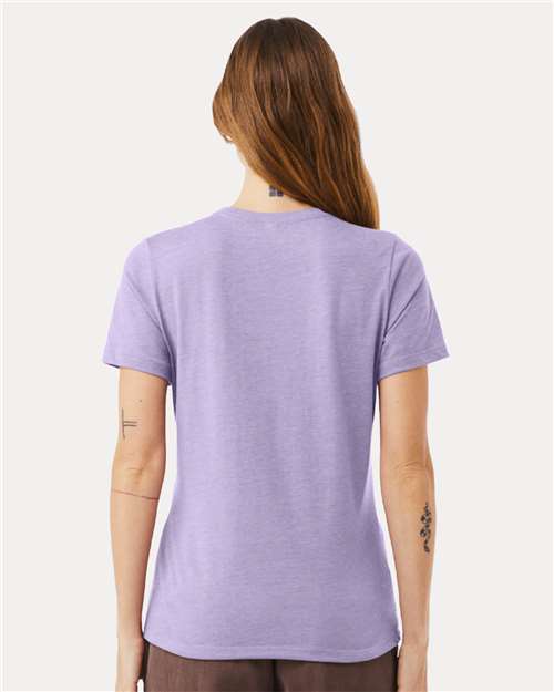 BELLA + CANVAS 6400CVC Heather Dark Lavender — on model back