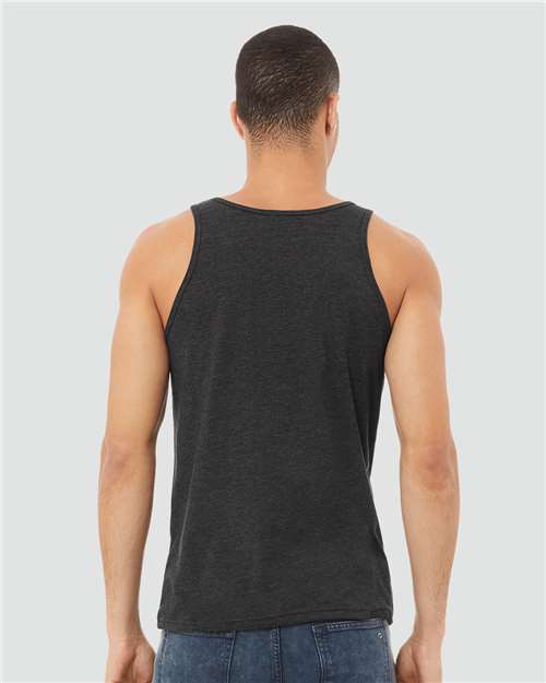 BELLA + CANVAS 3480CVC Dark Grey Heather — on model back