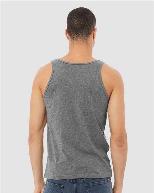BELLA + CANVAS 3480CVC Deep Heather — on model back