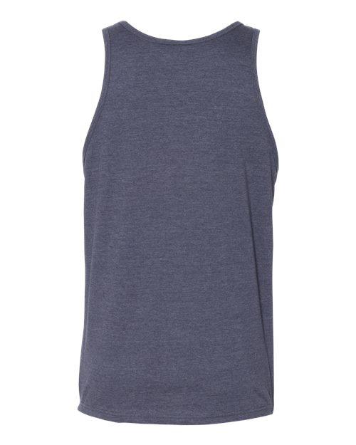 BELLA + CANVAS 3480CVC Heather Navy — back