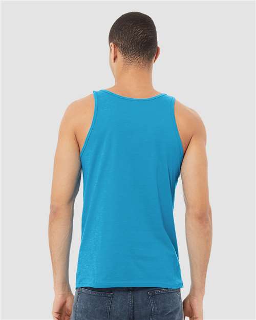 BELLA + CANVAS 3480CVC Neon Blue — on model back