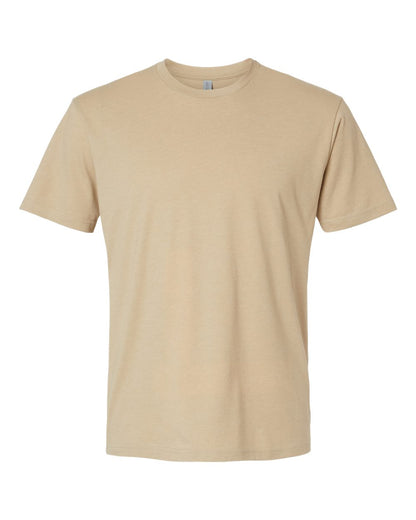 Unisex CVC Crewneck T-Shirt - Heather Tan