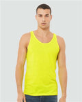 BELLA + CANVAS 3480CVC Neon Yellow — on model front
