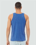 BELLA + CANVAS 3484 True Royal Triblend — on model back