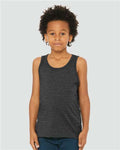 BELLA + CANVAS 3480YCVC Dark Grey Heather — on model front