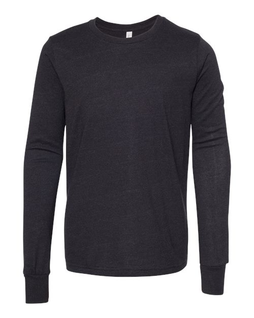 BELLA + CANVAS 3501YCVC Black Heather — front
