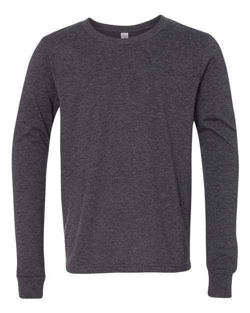 BELLA + CANVAS 3501YCVC Dark Grey Heather — front
