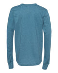 BELLA + CANVAS 3501YCVC Heather Deep Teal — back