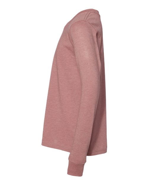 BELLA + CANVAS 3501YCVC Heather Mauve — direct side
