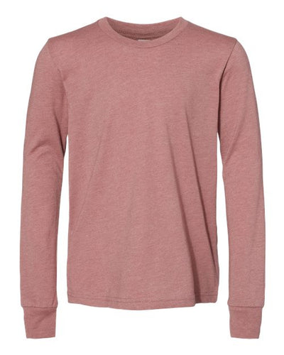 BELLA + CANVAS 3501YCVC Heather Mauve — front