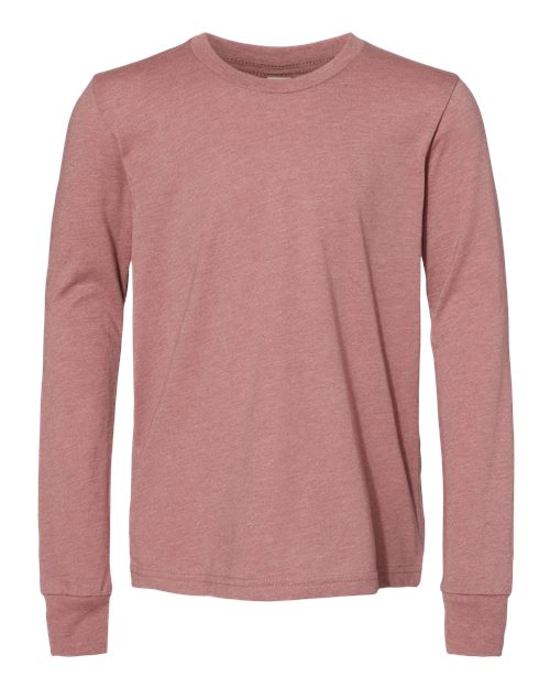 BELLA + CANVAS 3501YCVC Heather Mauve — front