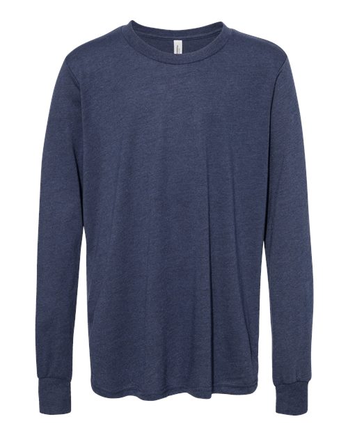 BELLA + CANVAS 3501YCVC Heather Navy — front