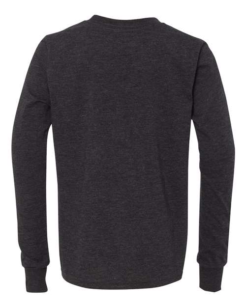 BELLA + CANVAS 3513Y Charcoal Black Triblend — back