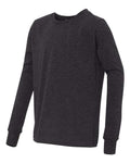 BELLA + CANVAS 3513Y Charcoal Black Triblend — direct side