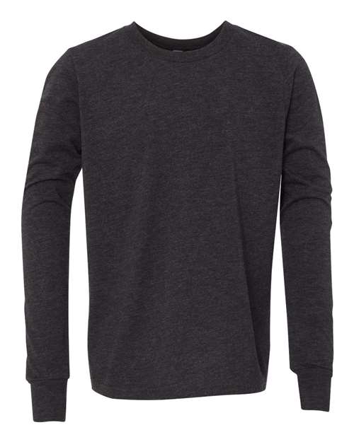 BELLA + CANVAS 3513Y Charcoal Black Triblend — front