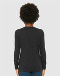 BELLA + CANVAS 3513Y Charcoal Black Triblend — on model back