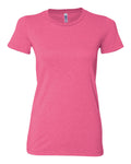 Women's Cotton/Polyester Tee - Neon Pink