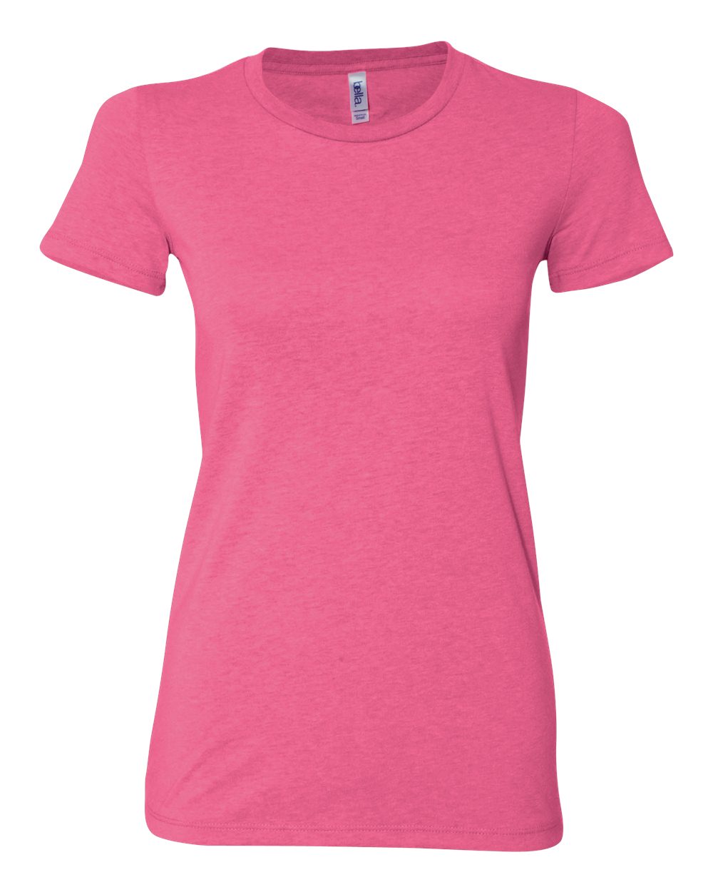 Women's Cotton/Polyester Tee - Neon Pink
