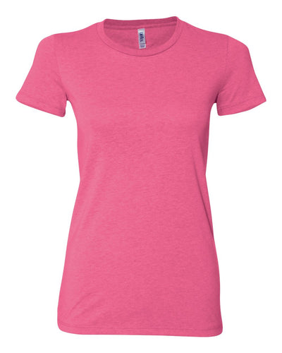 Women's Cotton/Polyester Tee - Neon Pink