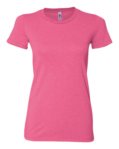 Women's Cotton/Polyester Tee - Neon Pink