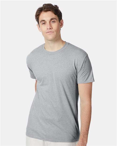 Hanes 42TB Silverstone Heather — on model front