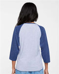 LAT 3530 Vintage Heather/ Vintage True Navy — on model back