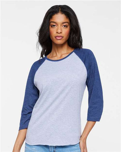 LAT 3530 Vintage Heather/ Vintage True Navy — on model front