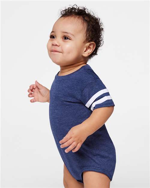 Rabbit Skins 4437 Vintage True Navy/ Blended White — on model side