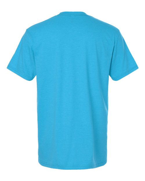 American Apparel 2001CVC Heather Teal — back