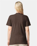 American Apparel 2001CVC Heather Brown — on model back