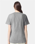 American Apparel 2001CVC Heather Grey — on model back