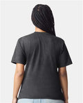 American Apparel 2001CVC Heather Black — on model back