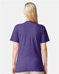 American Apparel 2001CVC Heather Purple — on model back