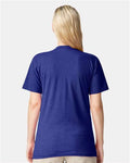 American Apparel 2001CVC Heather Lapis — on model back