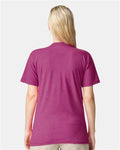 American Apparel 2001CVC Heather Super Pink — on model back