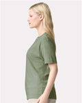 American Apparel 2001CVC Heather Sage — on model side