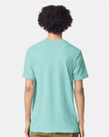 American Apparel 2001CVC Heather Celadon — on model back