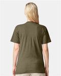 American Apparel 2001CVC Heather Olive — on model back