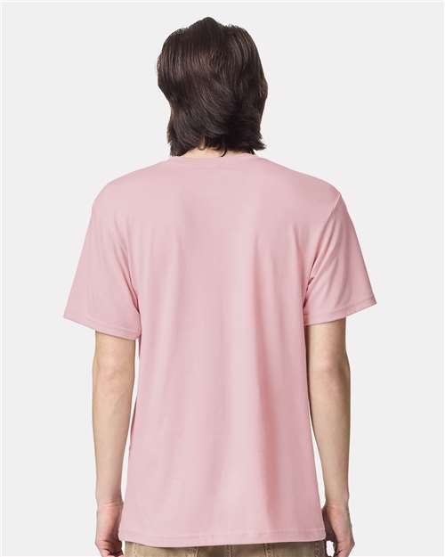 American Apparel 2001CVC Heather Pink — on model back