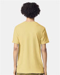 American Apparel 2001CVC Heather Yellow — on model back