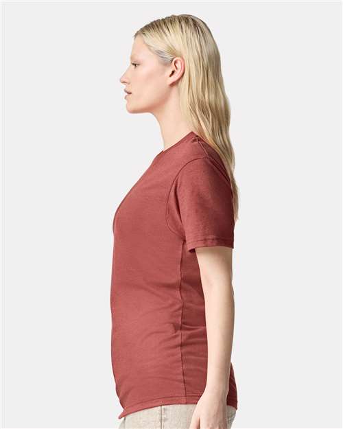 American Apparel 2001CVC Heather Canyon — on model back