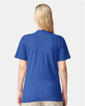 American Apparel 2001CVC Heather Royal Blue — on model back
