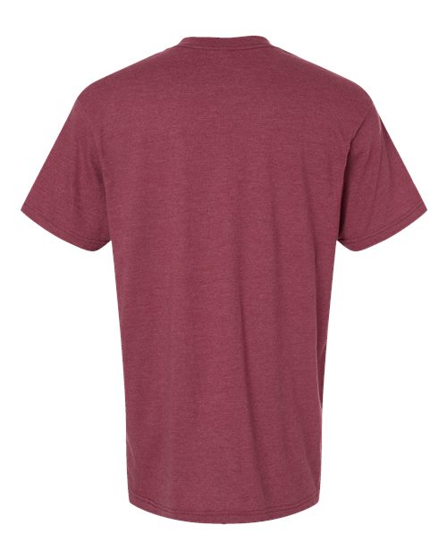 American Apparel 2001CVC Heather Cranberry — back