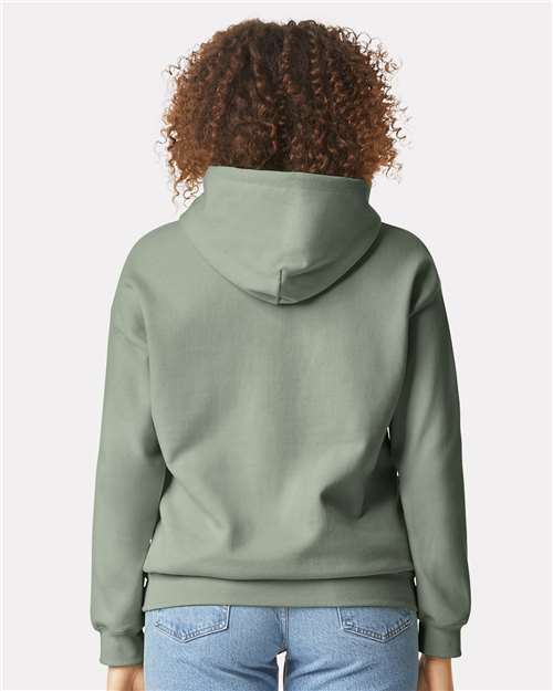 Gildan SF500 Sage — on model back