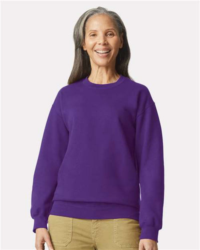 Gildan SF000 Purple — on model front