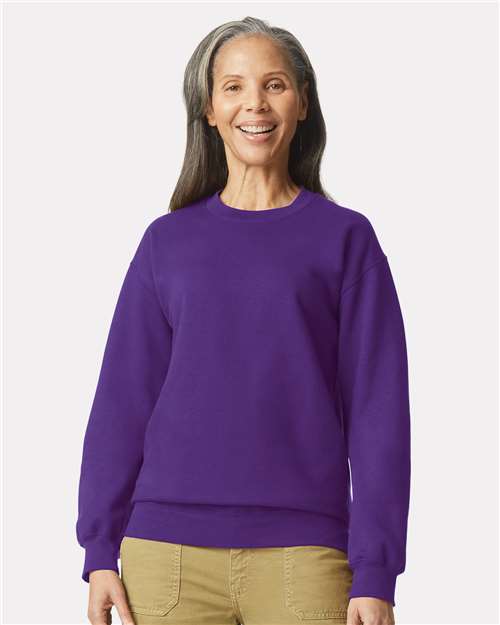 Gildan SF000 Purple — on model front